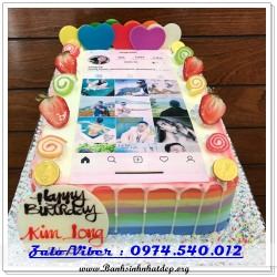 Mẫu Bánh Sinh Nhật Đẹp - A166